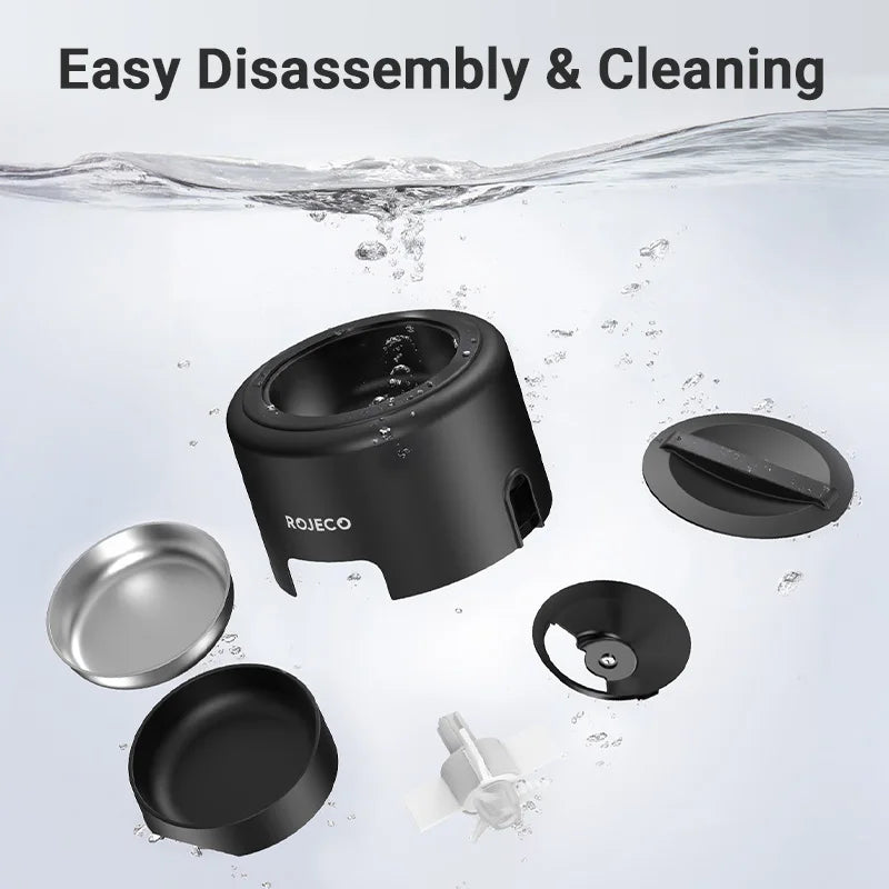 Moderno alimentador automático para animais de estimação Rojeco 2L, dispensador inteligente de ração para gatos, aplicativo Wi-Fi, controle remoto, faça sua viagem tranquilo !!!