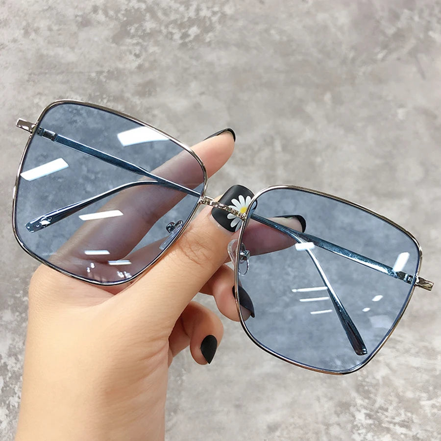 Muito charme e estilo, Óculos de Sol de Luxo Quadrados Design de Marca - Lentes Degradê Vintage - Óculos Unissex Retrô - Novidade 2026