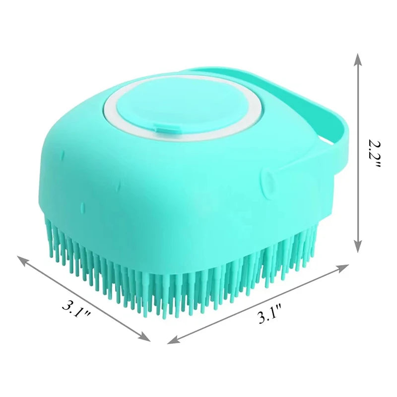 Escova de banho para cães e gatos 2 em 1, pente de massagem para spa de animais de estimação, silicone macio, chuveiro para animais de estimação, escova para limpeza de pelos de cães !!!