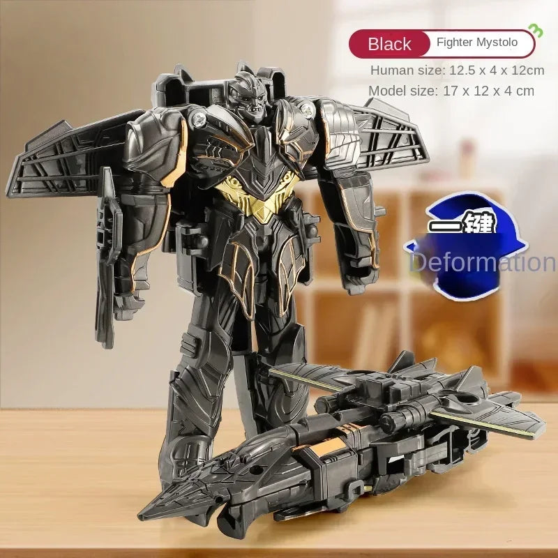 Sua crinça se sentindo em um filme ,Carro de transformação, modelo de robô de anime, brinquedo de quebra-cabeça