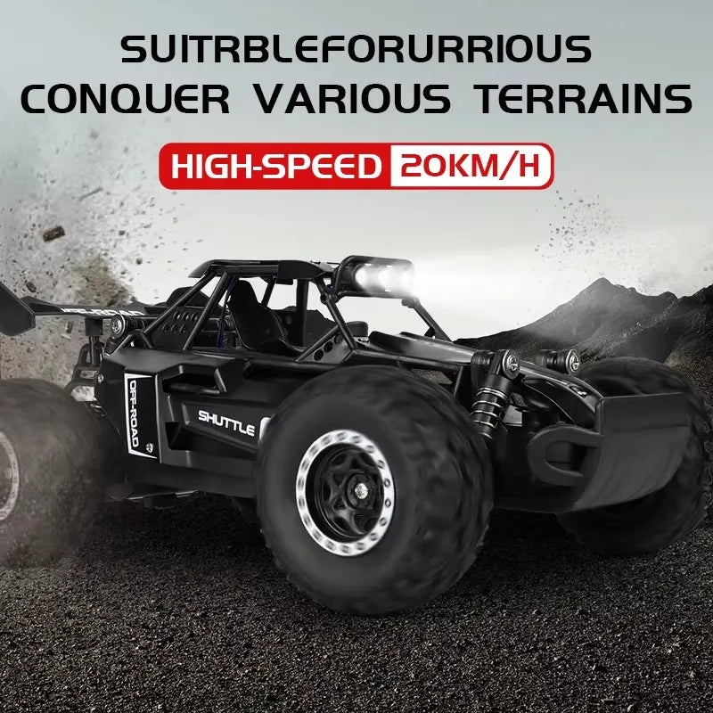 Carro de controle remoto RC Drift Racing 1:16 Veículo Off Road Liga 2.4G Rádio, de alta velocidade com luz  de LED