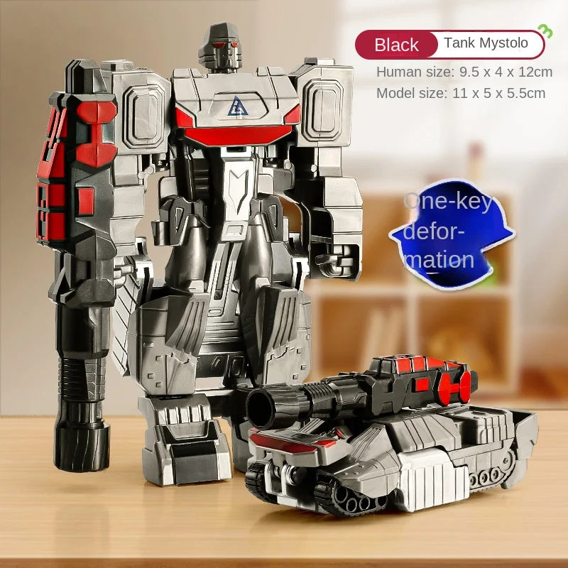 Sua crinça se sentindo em um filme ,Carro de transformação, modelo de robô de anime, brinquedo de quebra-cabeça