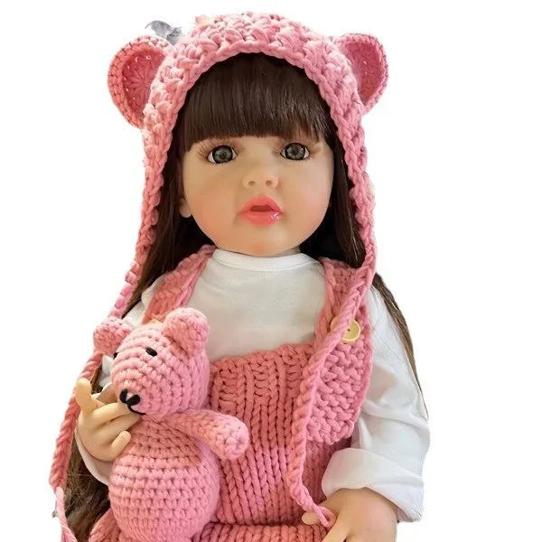 Linda Bonecas Reborn Realistas Completas de Silicone Bebê Bebê Vinil 50CM Boneca Menina Recém-nascida Princesa Brinquedo para Criança Presente