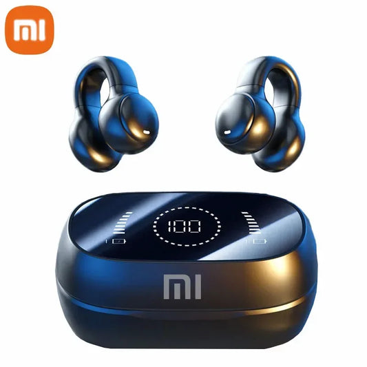 Fones de ouvido sem fio XIAOMI M47 Bluetooth com carregamento e redução de ruído, fones de ouvido de condução óssea esportivos com microfone