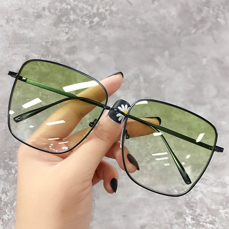 Muito charme e estilo, Óculos de Sol  de Luxo Quadrados Design de Marca - Lentes Degradê Vintage - Óculos  Unissex Retrô - Novidade 2026