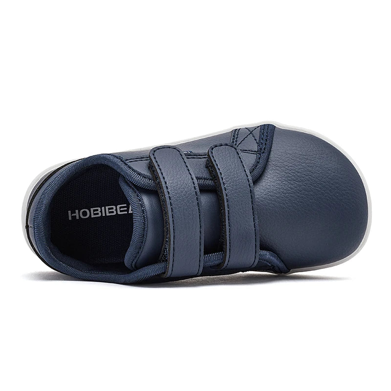 Sua criança na moda infantil HOBIBEAR Sapatos tênis  de bico largo, leves, com velcro, em couro artificial