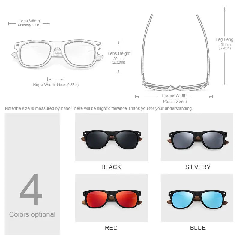 Você na moda!!! Fashion,Óculos de Sol Polarizados de Madeira Natural da Marca Oi Wood, Modelo Original, com Armação TR9