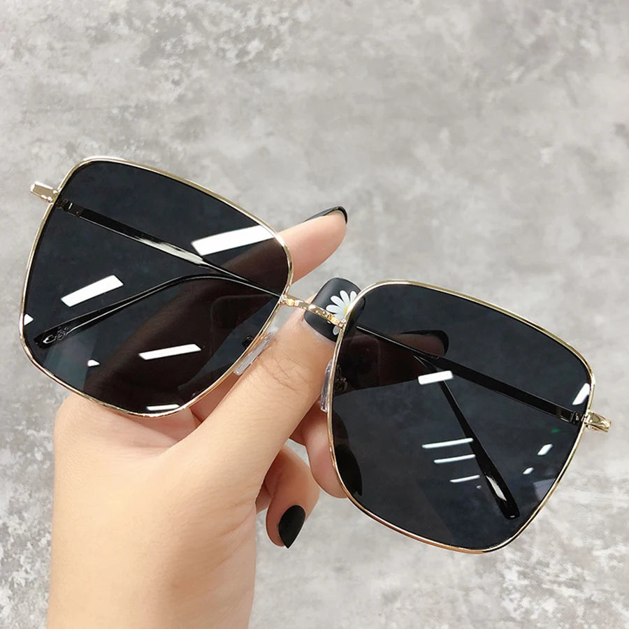 Muito charme e estilo, Óculos de Sol  de Luxo Quadrados Design de Marca - Lentes Degradê Vintage - Óculos  Unissex Retrô - Novidade 2026
