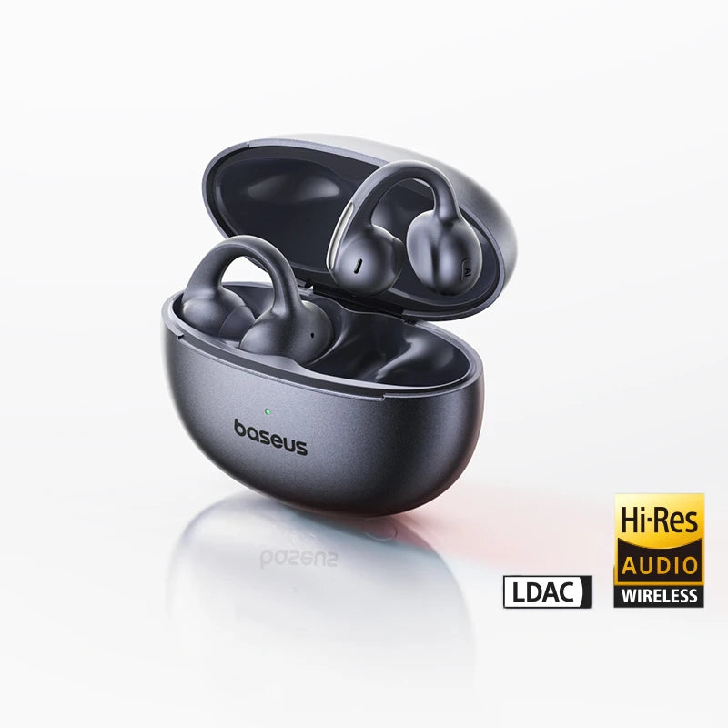 Onde o design encontra a perfeição sonora,ouça o extraordinário, experiência sonora de alto nível.  Detalhes que elevam o som.Baseus MC1 Pro Ear Bluetooth 6.0 Hi-Res Ultra Earbuds earrings 4-Mic