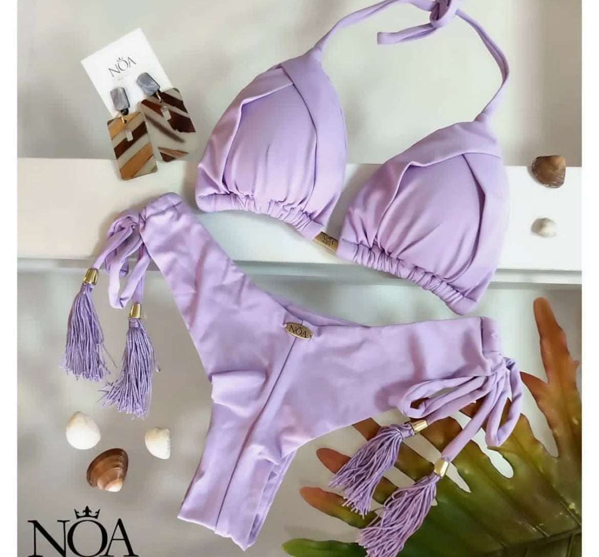 Voce brilhando junto ao so  lRUOTONGSEPT Novo biquíni triangular sexy em 13 cores voce brilhando junto ao sol