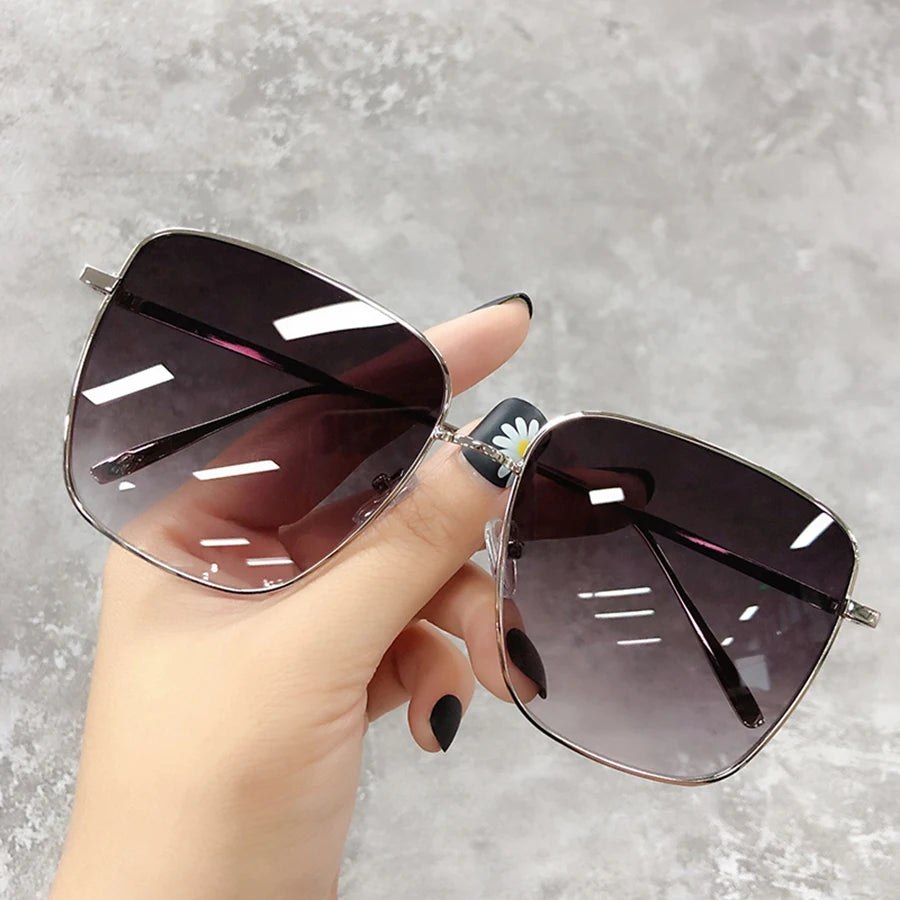 Muito charme e estilo, Óculos de Sol  de Luxo Quadrados Design de Marca - Lentes Degradê Vintage - Óculos  Unissex Retrô - Novidade 2026