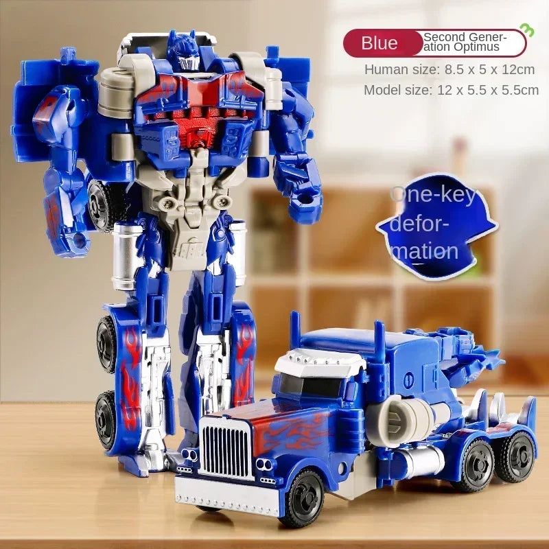 Sua crinça se sentindo em um filme ,Carro de transformação, modelo de robô de anime, brinquedo de quebra-cabeça