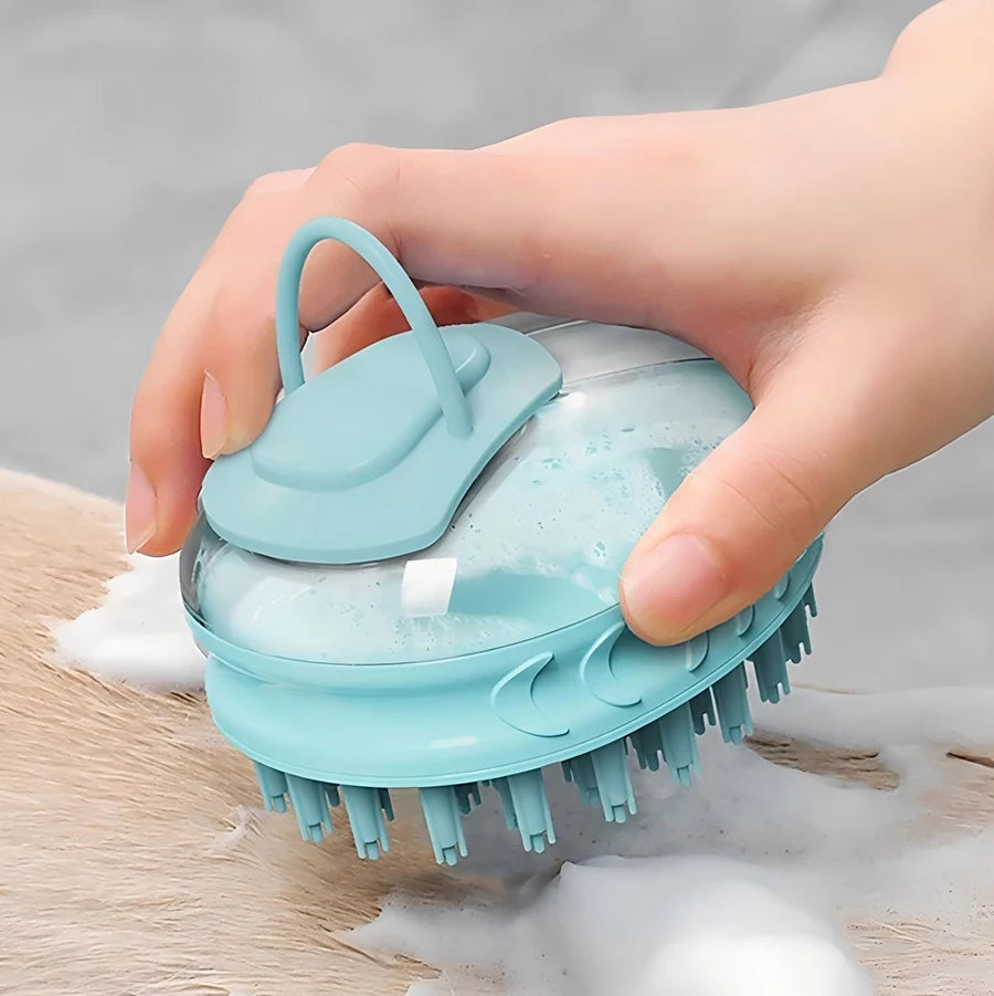 Escova de banho para cães e gatos 2 em 1, pente de massagem para spa de animais de estimação, silicone macio, chuveiro para animais de estimação, escova para limpeza de pelos de cães !!!