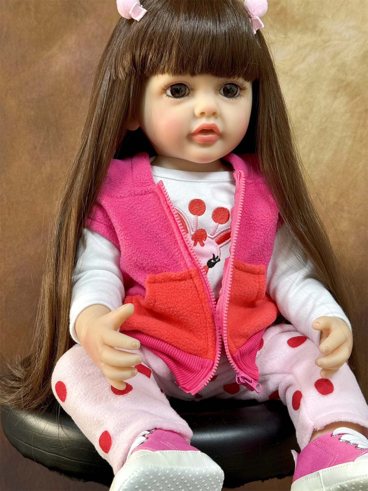 Linda Bonecas Reborn Realistas Completas de Silicone Bebê Bebê Vinil 50CM Boneca Menina Recém-nascida Princesa Brinquedo para Criança Presente