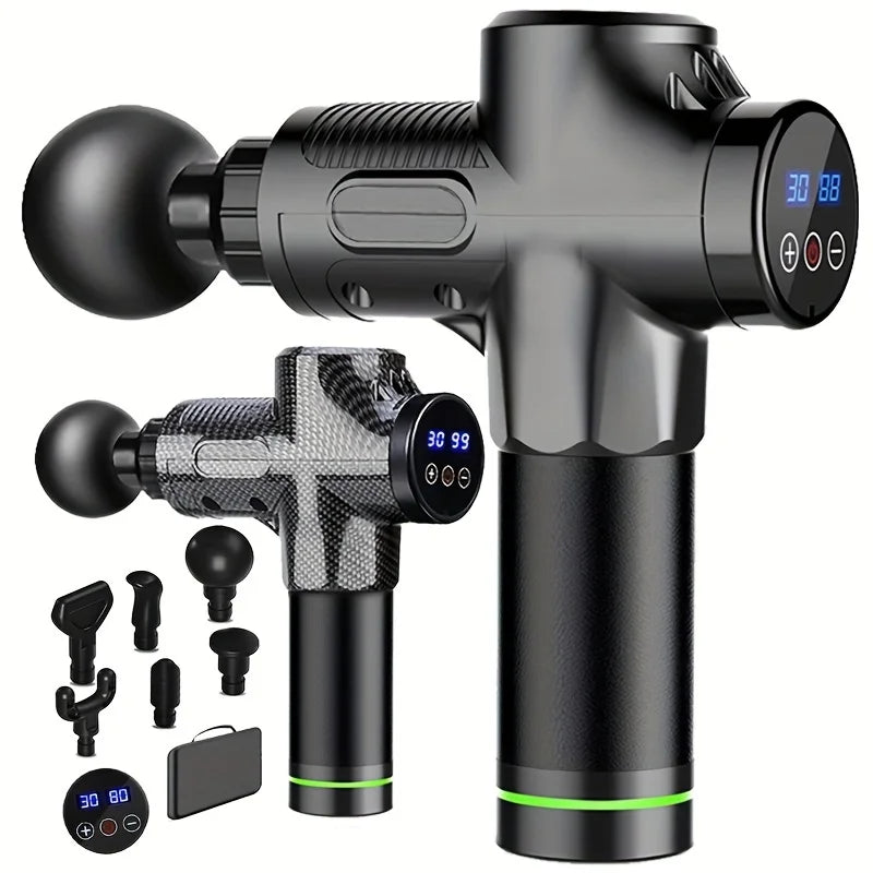 Pistola de massagem de 30 níveis, relaxamento muscular profundo, massageador todo corpo, equipamento elétrico de fitness com redução de ruído, masculino e feminino