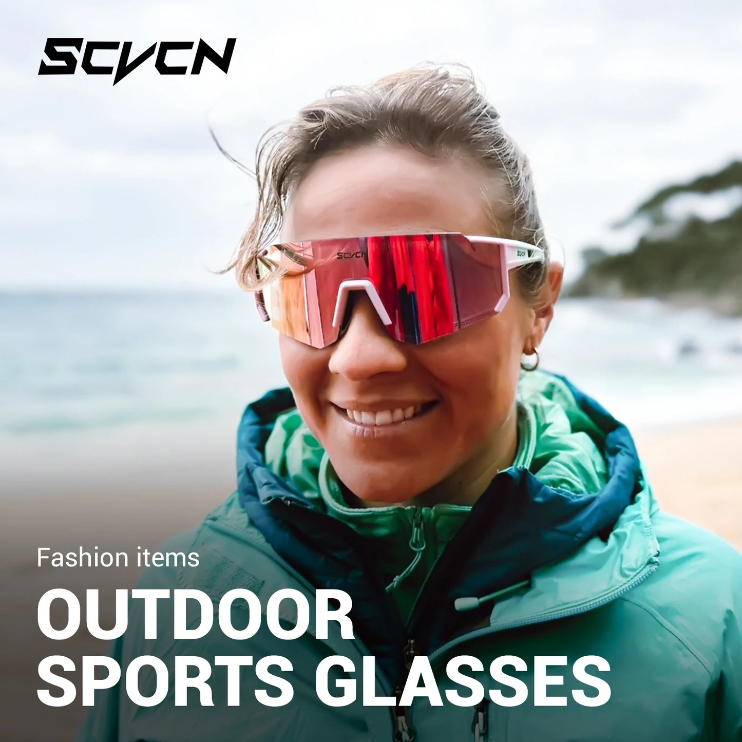 Óculos de Ciclismo Outdoor cyclSCVCN, Óculos de Ciclismo MTB, Óculos Esportivos para Escalada em Montanha, Pesca etc..., Proteção UV400