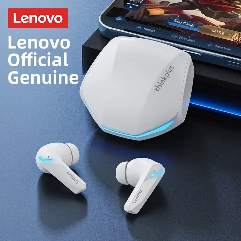 Fones de ouvido Lenovo GM2 Pro Bluetooth 5.3,  esportivos sem fio intra-auriculares para jogos, fones de ouvido de música com baixa latência e modo duplo.