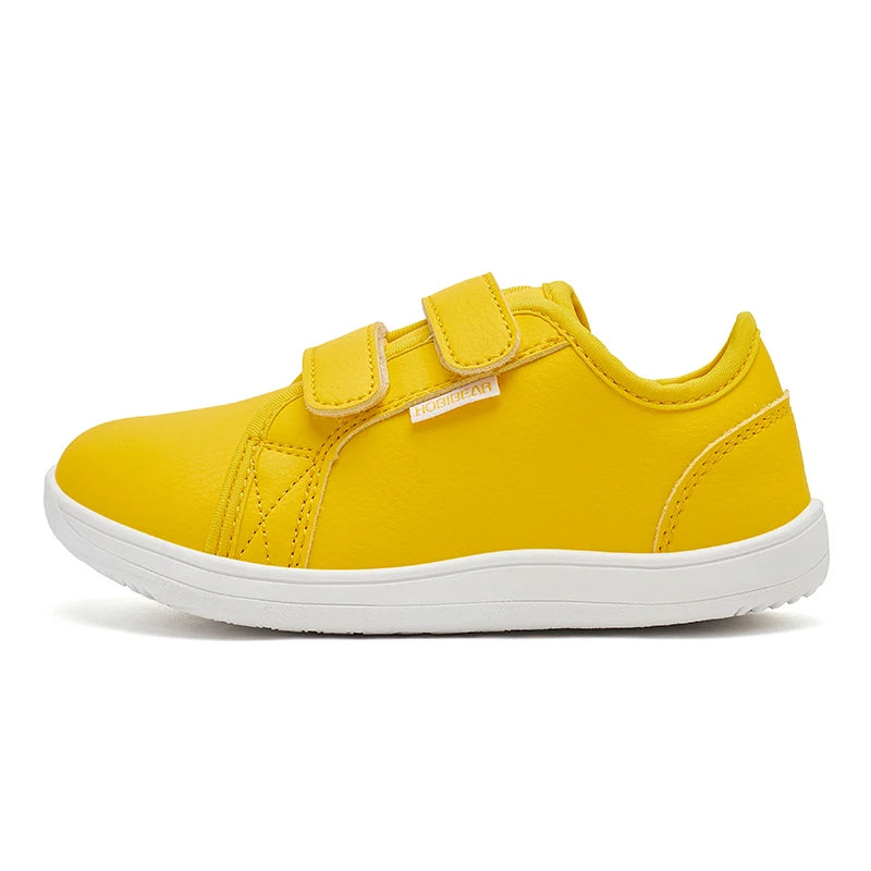 Sua criança na moda infantil HOBIBEAR Sapatos tênis  de bico largo, leves, com velcro, em couro artificial