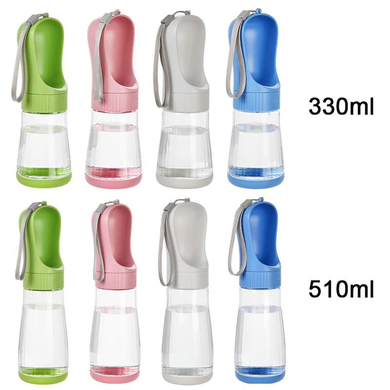Garrafa de água portátil para cães com recipiente para comida, dispensador de água para animais de estimação 2 em 1 para cães pequenos e grandes, gatos etc ...