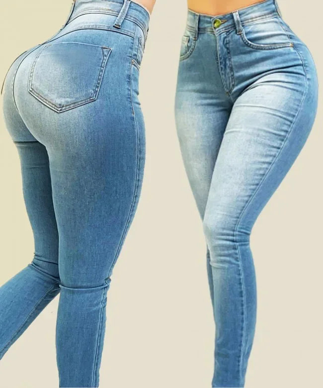 Calça jeans feminina que modela o seu corpo