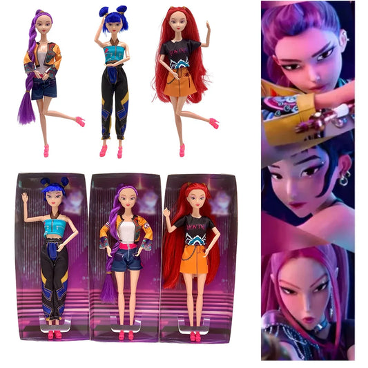 Bonecas anime em alta ,caçadoras de demônios ,Presentes  de alta qualidade do grupo Caçadores de Demônios e Caçadoras de Bruxas, com Rumi, Mira e Zoey