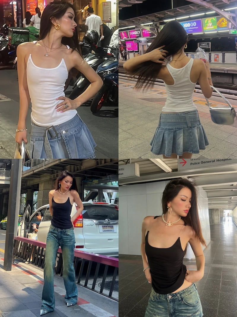 Charme e estilo ,Regata feminina Ypro canelada com alças invisíveis sinta-se leve nesse verao