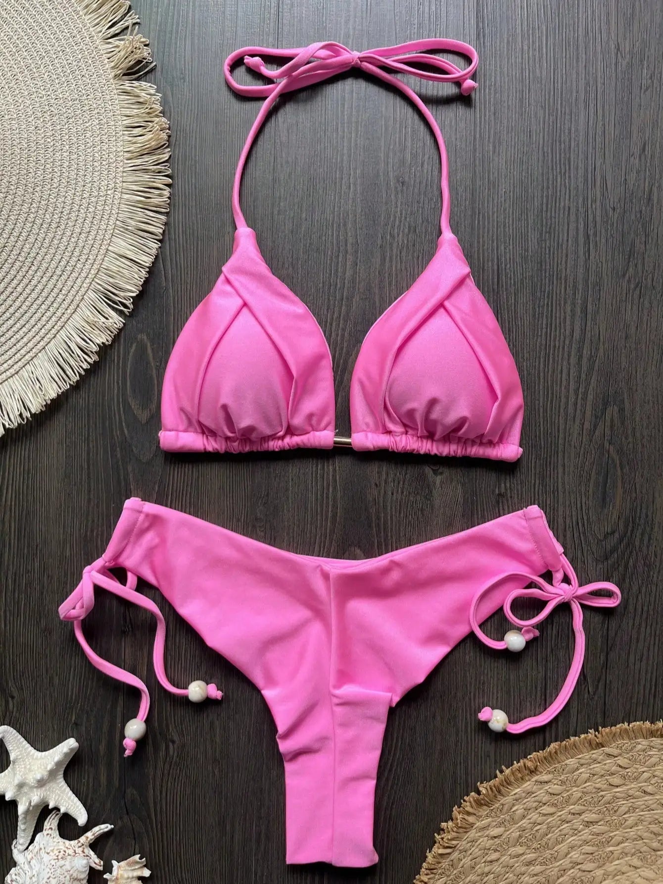 Voce brilhando junto ao so  lRUOTONGSEPT Novo biquíni triangular sexy em 13 cores voce brilhando junto ao sol