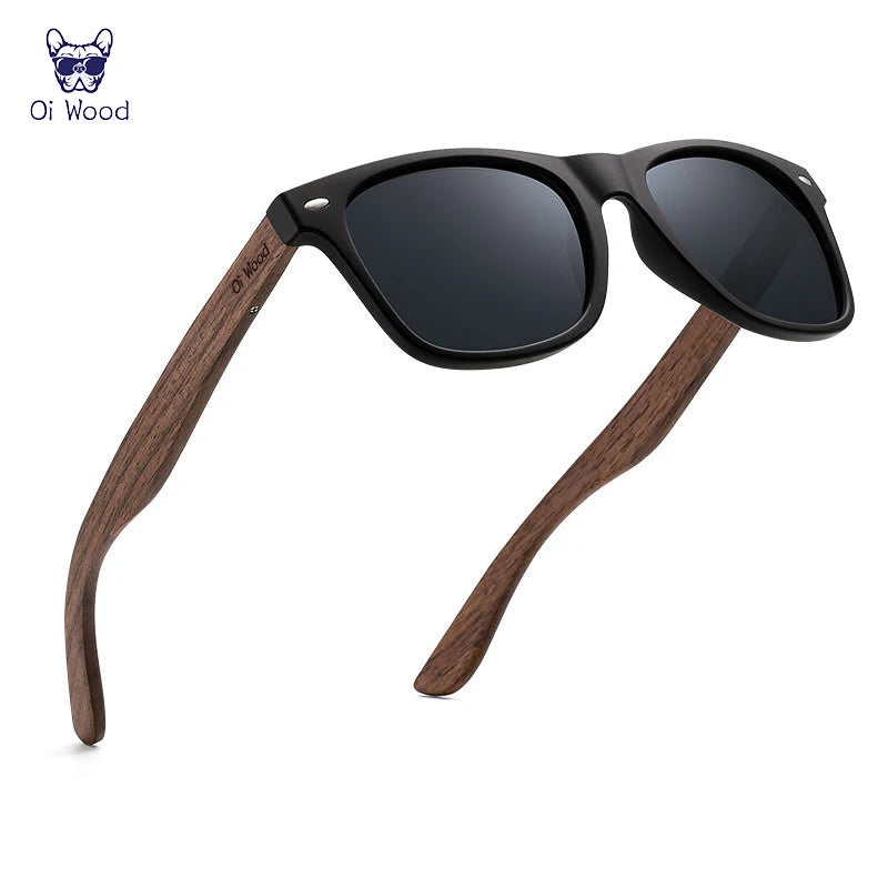 Você na moda!!! Fashion,Óculos de Sol Polarizados de Madeira Natural da Marca Oi Wood, Modelo Original, com Armação TR9