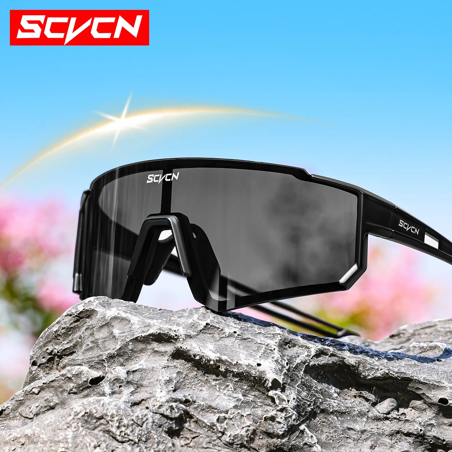 Óculos de Ciclismo Outdoor cyclSCVCN, Óculos de Ciclismo MTB, Óculos Esportivos para Escalada em Montanha, Pesca etc..., Proteção UV400