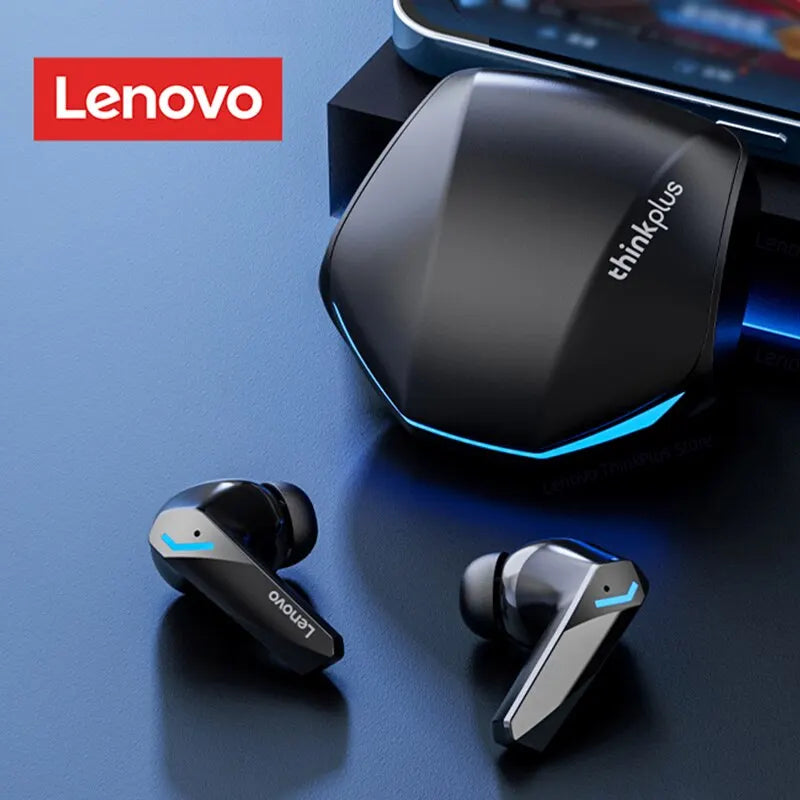 Fones de ouvido Lenovo GM2 Pro Bluetooth 5.3,  esportivos sem fio intra-auriculares para jogos, fones de ouvido de música com baixa latência e modo duplo.