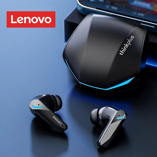 Fones de ouvido Lenovo GM2 Pro Bluetooth 5.3, fones de ouvido esportivos sem fio intra-auriculares para jogos, fones de ouvido de música com baixa latência e modo duplo.