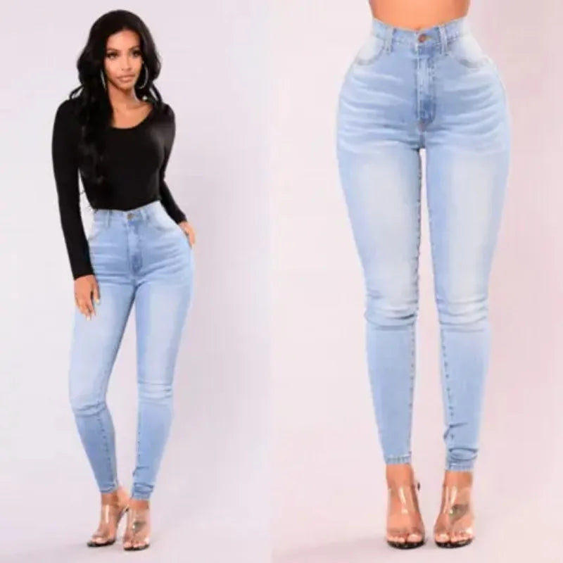 Simplesmente irresistível,Sofisticação em cada detalhe ,Calça jeans feminina , skinny, cintura alta, stretch, legging push up,modela o corpo