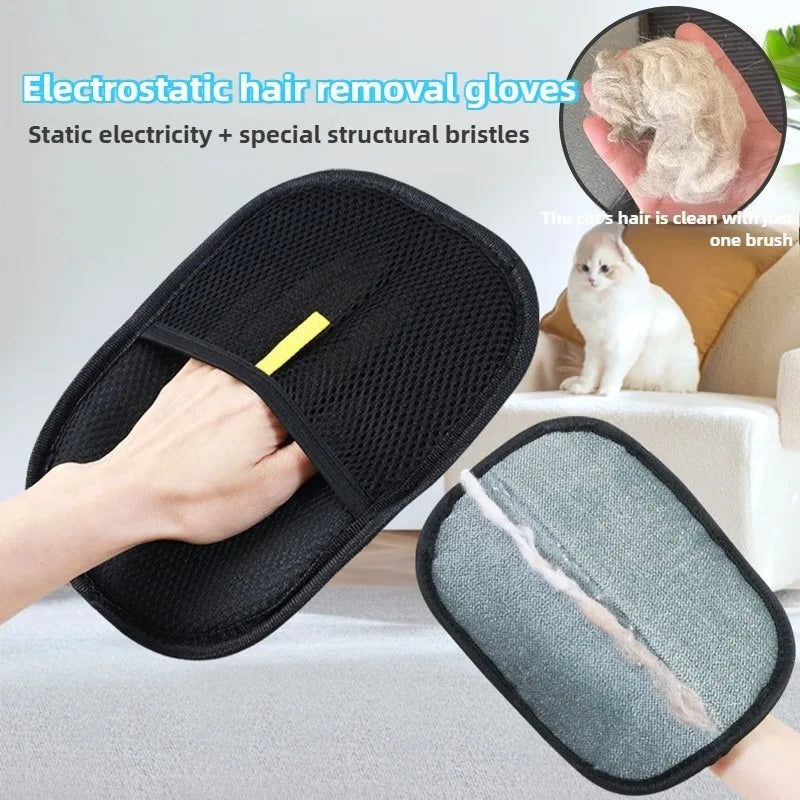 Luvas de higiene pessoal, depilação de pelos de animais, ferramentas de escovação para limpeza de cães e gatos, removedor eficiente sua de escovas de roupas e carpetes!!!