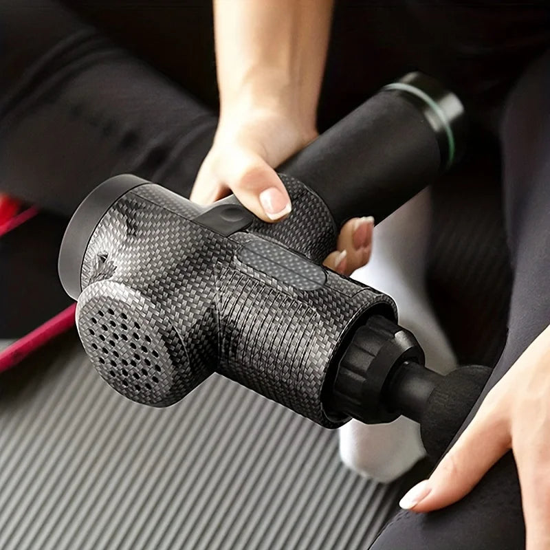 Pistola de massagem de 30 níveis, relaxamento muscular profundo, massageador todo corpo, equipamento elétrico de fitness com redução de ruído, masculino e feminino