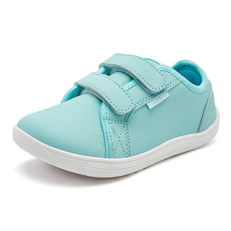 Sua criança na moda infantil HOBIBEAR Sapatos tênis  de bico largo, leves, com velcro, em couro artificial