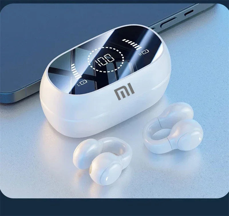 Fones de ouvido sem fio XIAOMI M47 Bluetooth com carregamento e redução de ruído, fones de ouvido de condução óssea esportivos com microfone