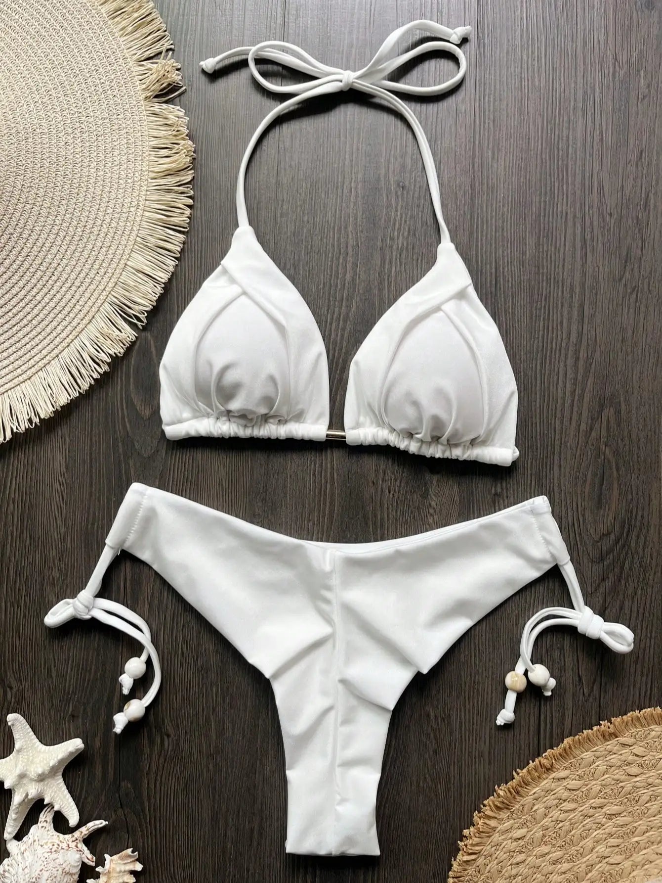 Voce brilhando junto ao so  lRUOTONGSEPT Novo biquíni triangular sexy em 13 cores voce brilhando junto ao sol