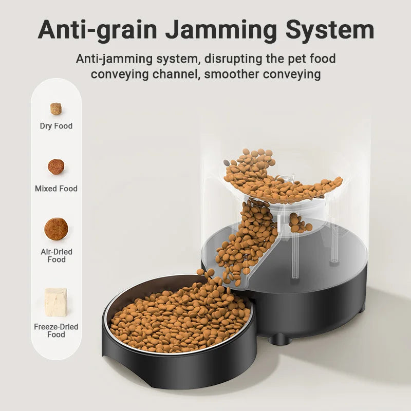 Moderno alimentador automático para animais de estimação Rojeco 2L, dispensador inteligente de ração para gatos, aplicativo Wi-Fi, controle remoto, faça sua viagem tranquilo !!!