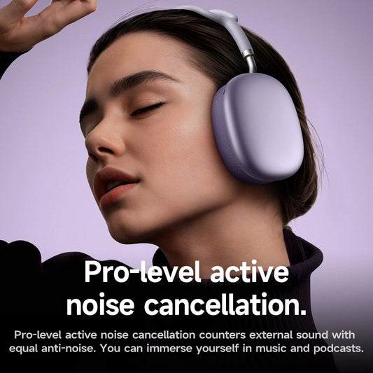Fones de ouvido Bluetooth HOCO W65 Plus ANC com redução de ruído, sem fio, , esportivos e com botão