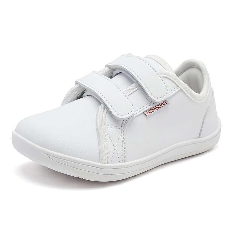 Sua criança na moda infantil HOBIBEAR Sapatos tênis  de bico largo, leves, com velcro, em couro artificial