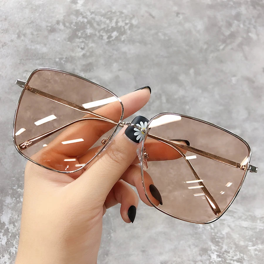 Muito charme e estilo, Óculos de Sol  de Luxo Quadrados Design de Marca - Lentes Degradê Vintage - Óculos  Unissex Retrô - Novidade 2026